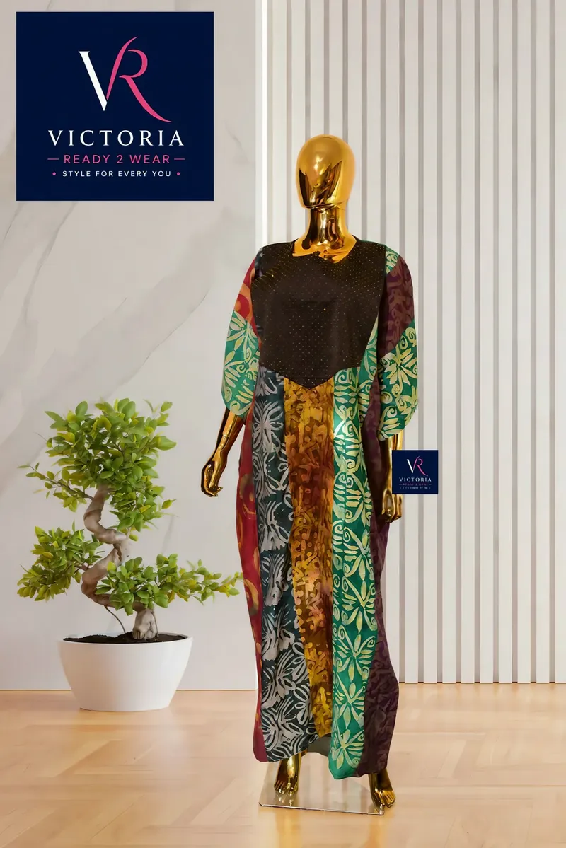 Midnight Patchwork Kaftan