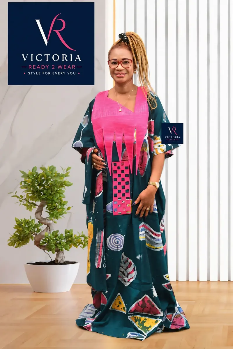 Emerald Fuchsia Kaftan