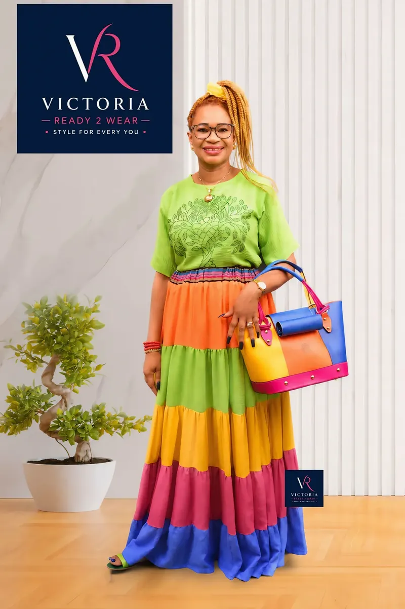 Rainbow Tiered Skirt Set